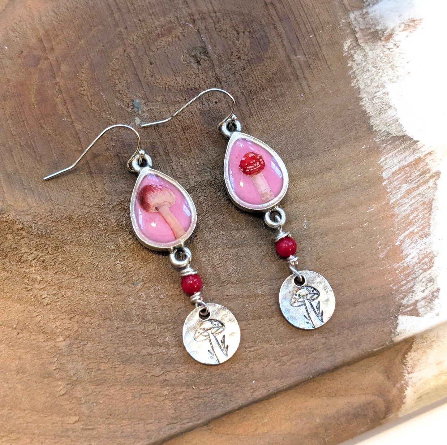 Mushroom Dangle Earrings