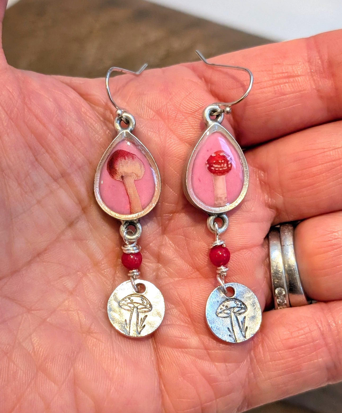 Mushroom Dangle Earrings