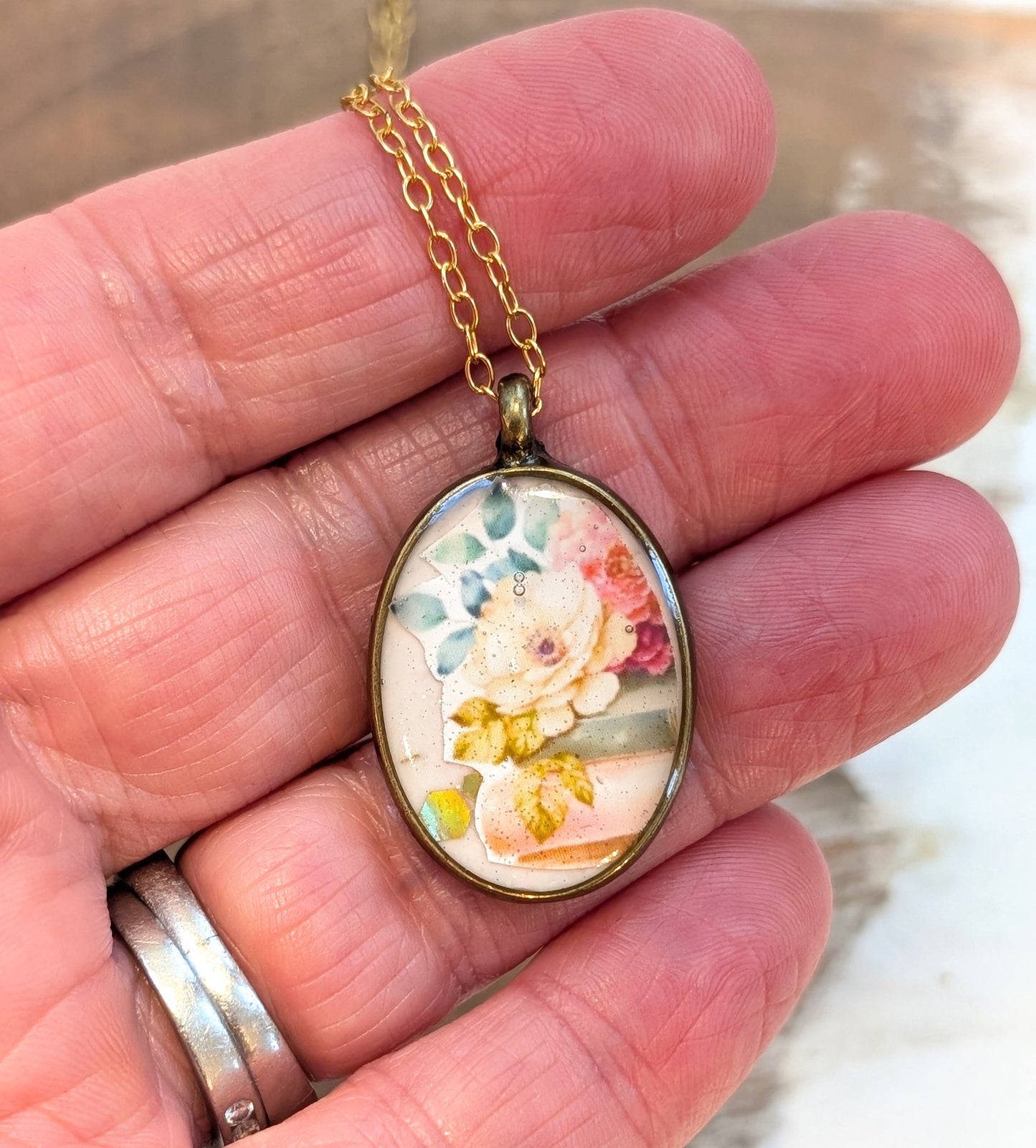Oval Bibliophile Necklace