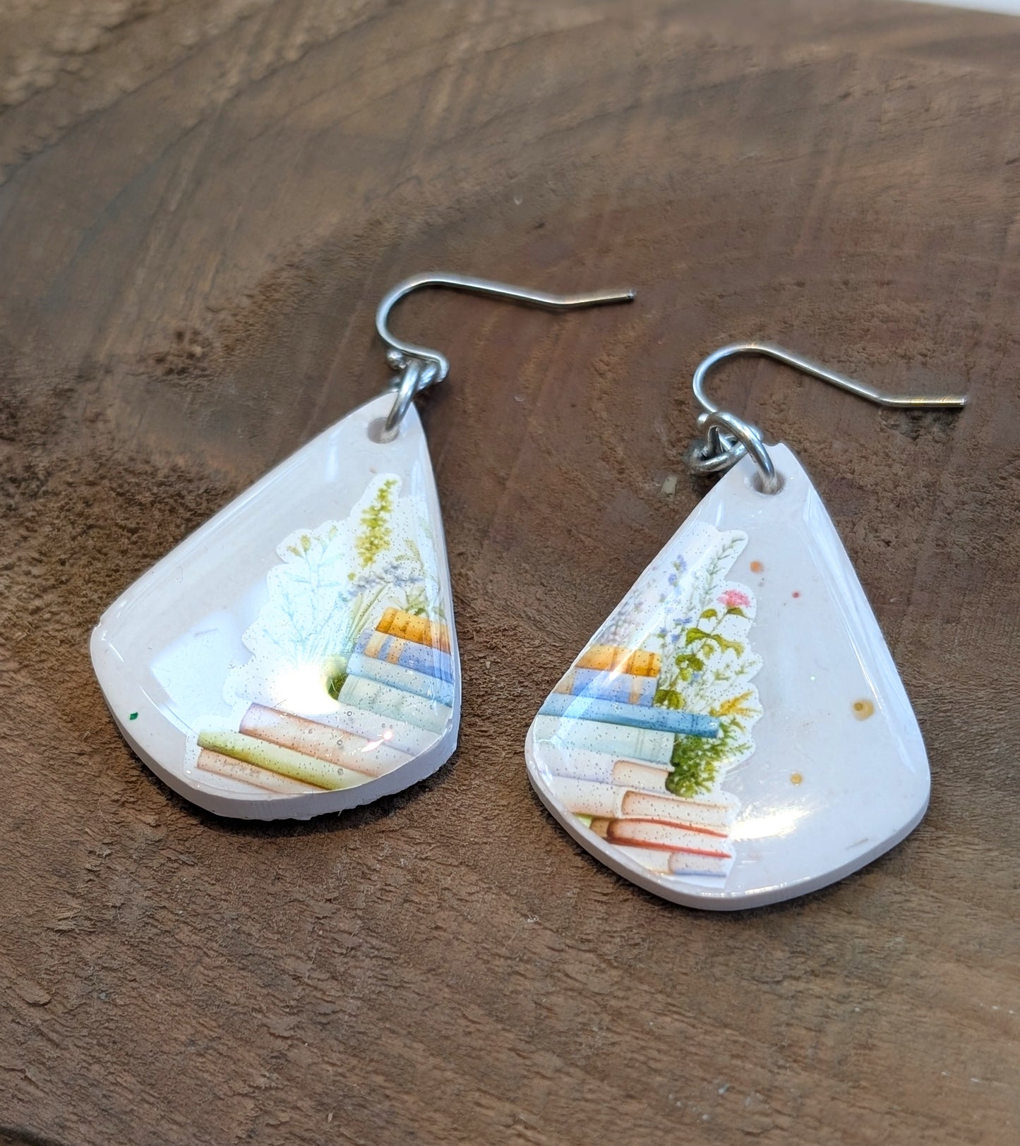 Bibliophile Teardrop Earrings
