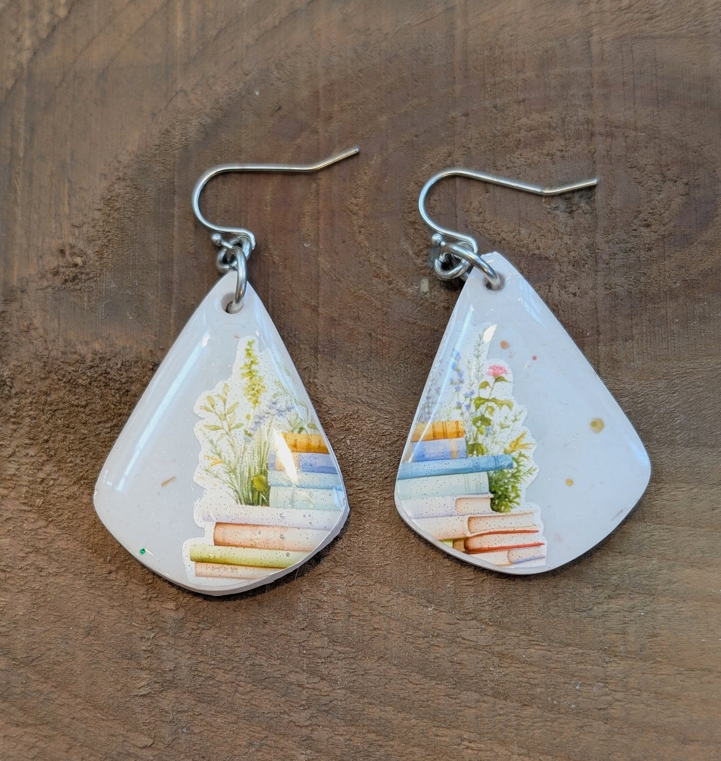 Bibliophile Teardrop Earrings